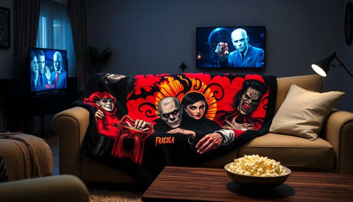 horror movie blanket